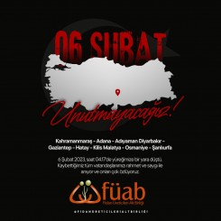 6 Şubat'ı Unutmayacağız