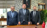 28.11.2023 Mersin Ekonomi Platformu Başkanı Servet Özkaya FÜAB'ı ziyaret etti.